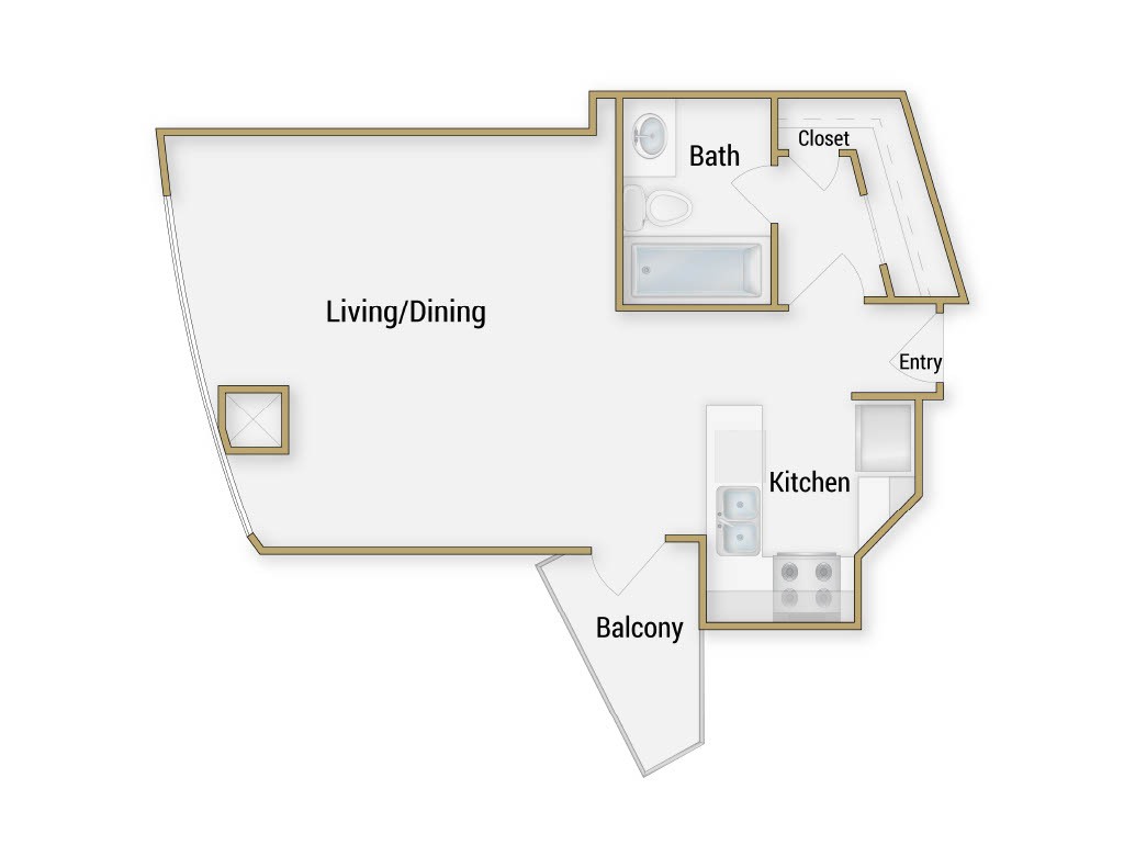 Floor plan layout diagram for Embarcadero